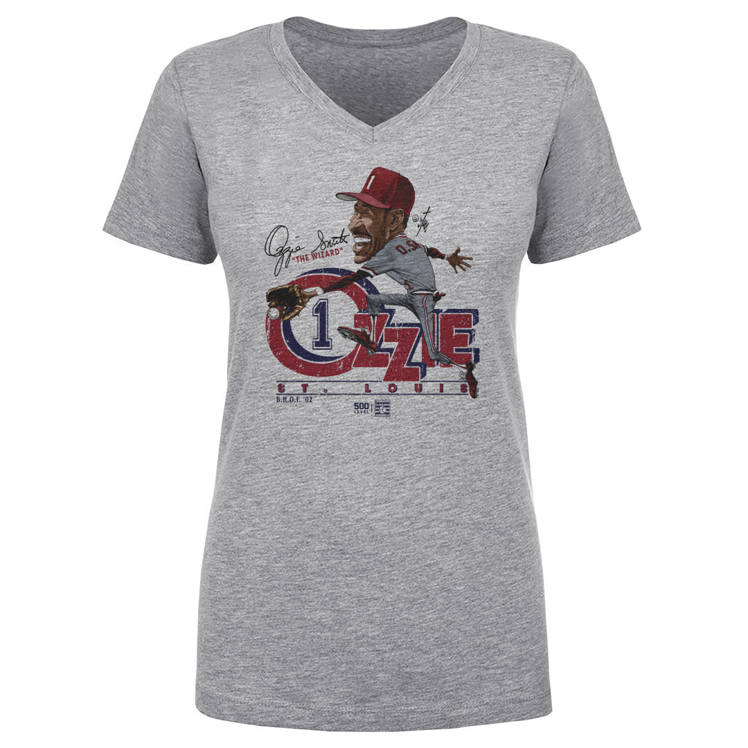 Ozzie Smith Women's V-Neck T-Shirt | 500 LEVEL