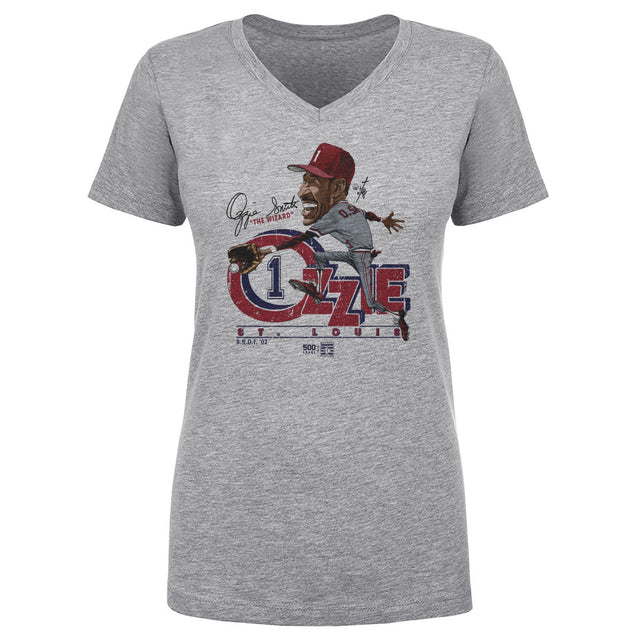 Ozzie Smith Women's V-Neck T-Shirt | 500 LEVEL
