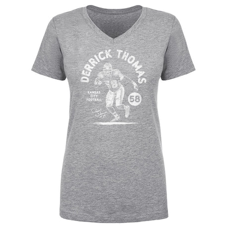 Derrick Thomas Women's V-Neck T-Shirt | 500 LEVEL