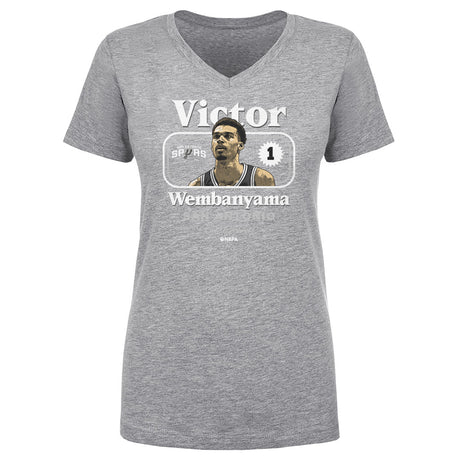 Victor Wembanyama Women's V-Neck T-Shirt | 500 LEVEL
