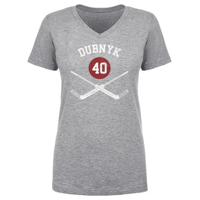 Devan Dubnyk Women's V-Neck T-Shirt | 500 LEVEL