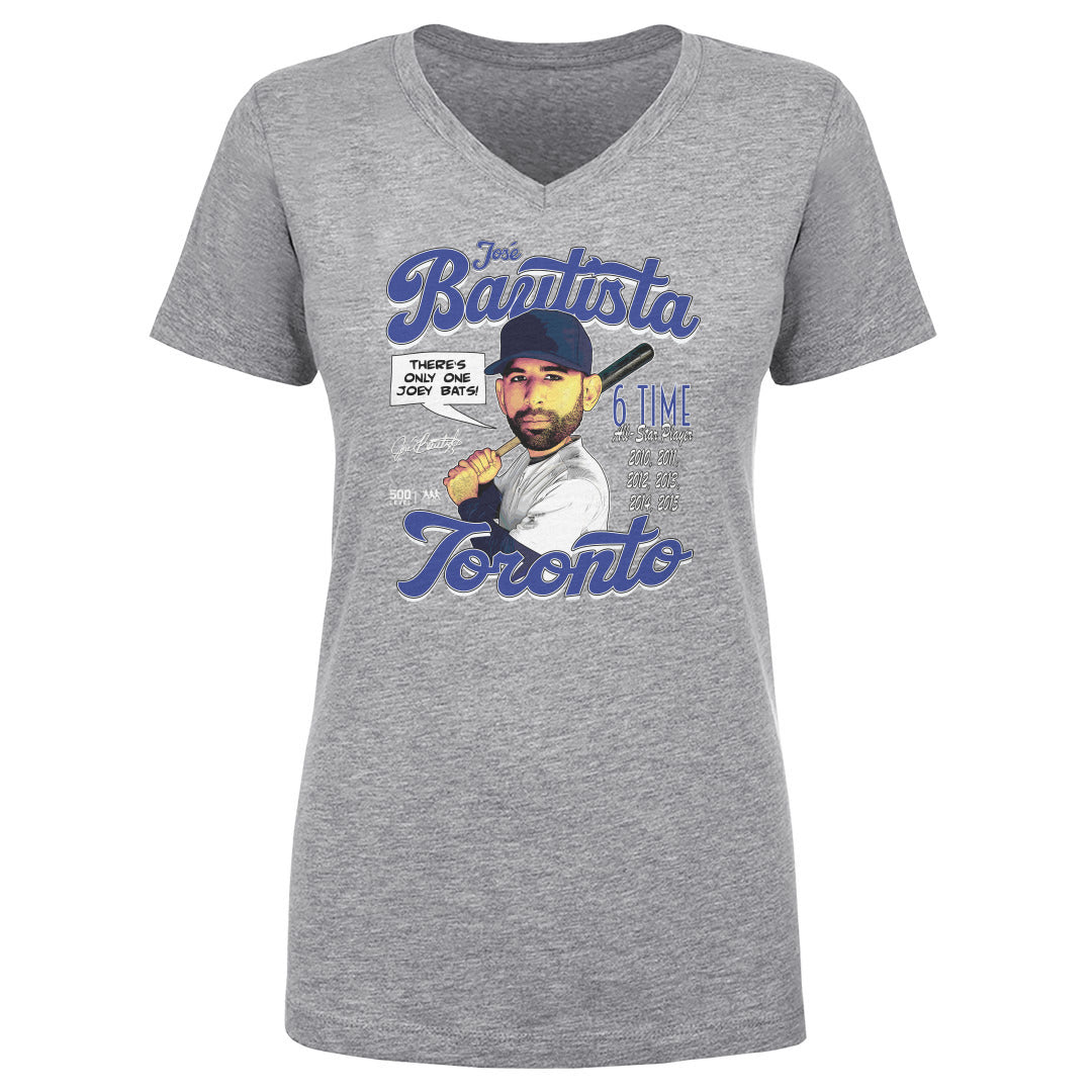 Jose Bautista Women's V-Neck T-Shirt | 500 LEVEL