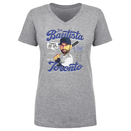 Jose Bautista Women's V-Neck T-Shirt | 500 LEVEL