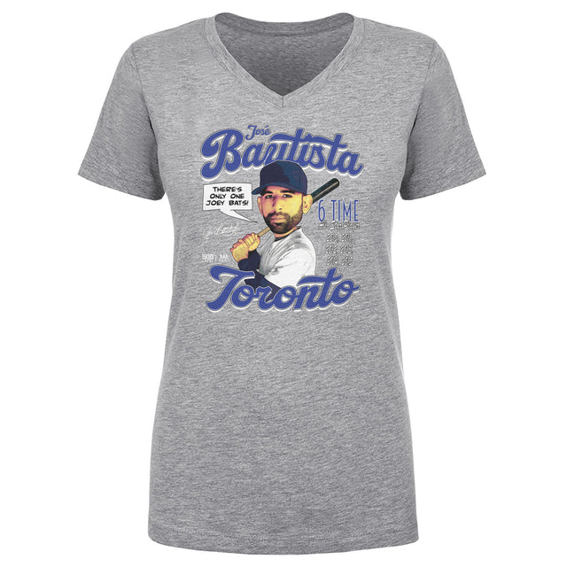 Jose Bautista Women's V-Neck T-Shirt | 500 LEVEL