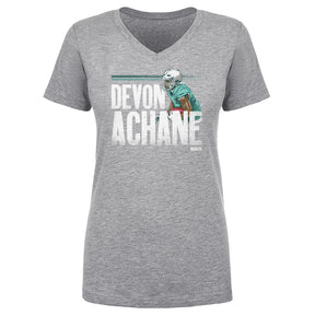 Devon Achane Women's V-Neck T-Shirt | 500 LEVEL