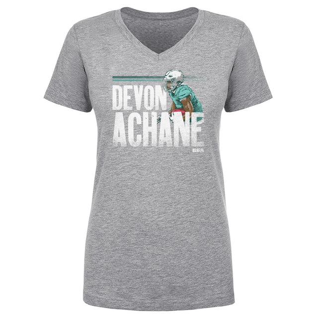 Devon Achane Women's V-Neck T-Shirt | 500 LEVEL