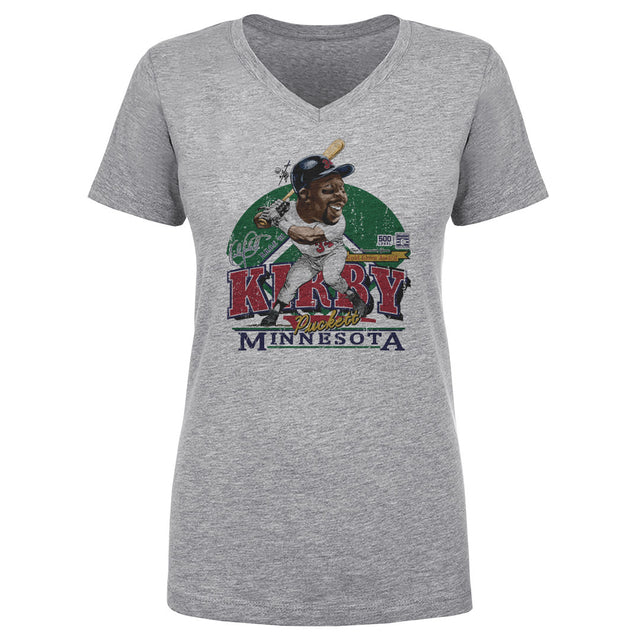 Kirby Puckett Women's V-Neck T-Shirt | 500 LEVEL