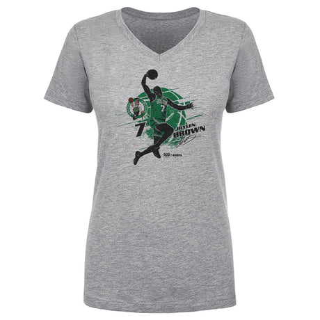 Jaylen Brown Women's V-Neck T-Shirt | 500 LEVEL