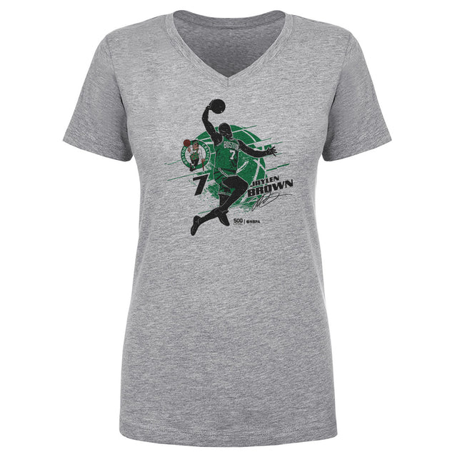 Jaylen Brown Women's V-Neck T-Shirt | 500 LEVEL