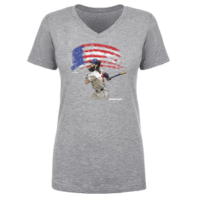 Brandon Marsh Women's V-Neck T-Shirt | 500 LEVEL