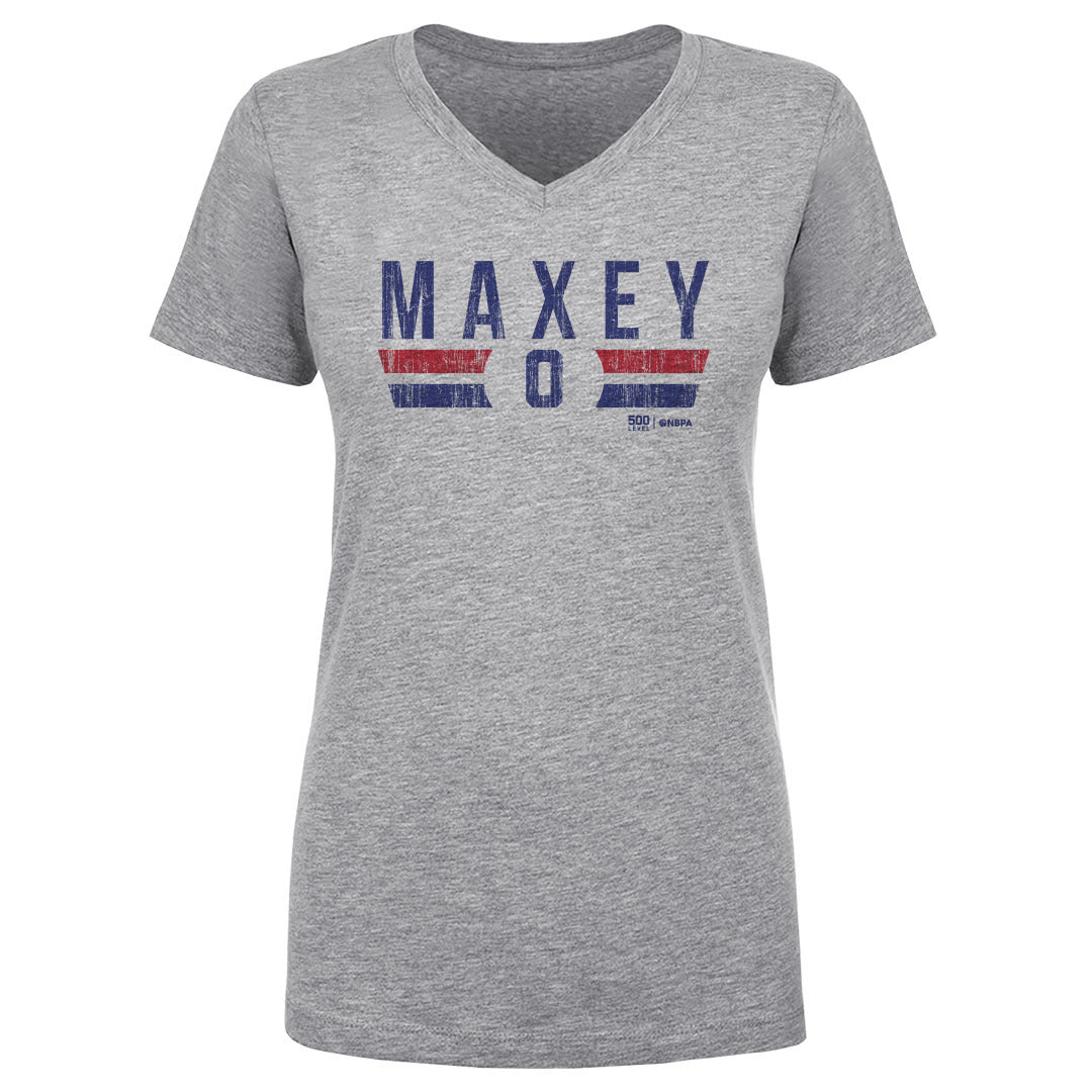 Tyrese Maxey Women's V-Neck T-Shirt | 500 LEVEL