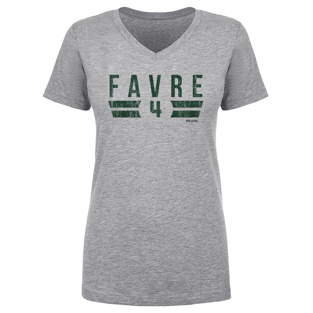 Brett Favre Women's V-Neck T-Shirt | 500 LEVEL