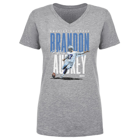 Brandon Aubrey Women's V-Neck T-Shirt | 500 LEVEL