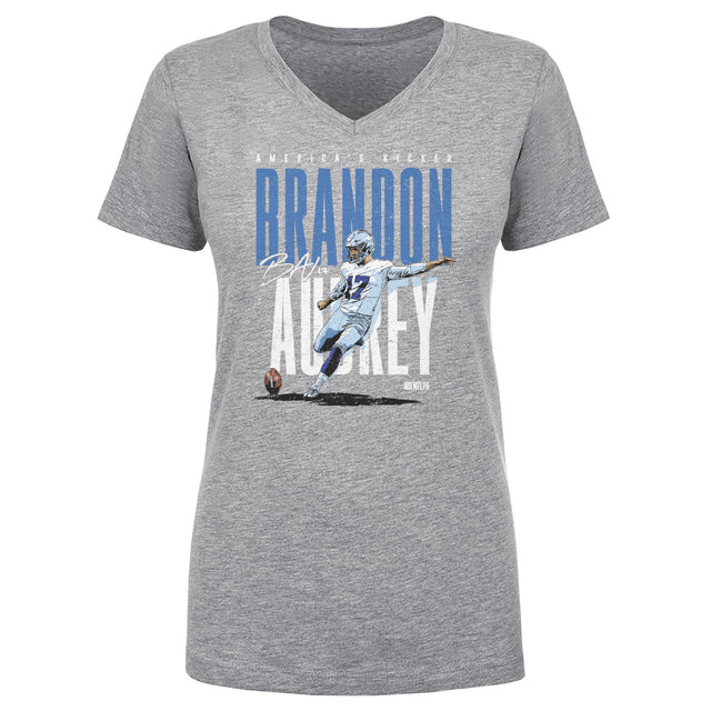 Brandon Aubrey Women's V-Neck T-Shirt | 500 LEVEL