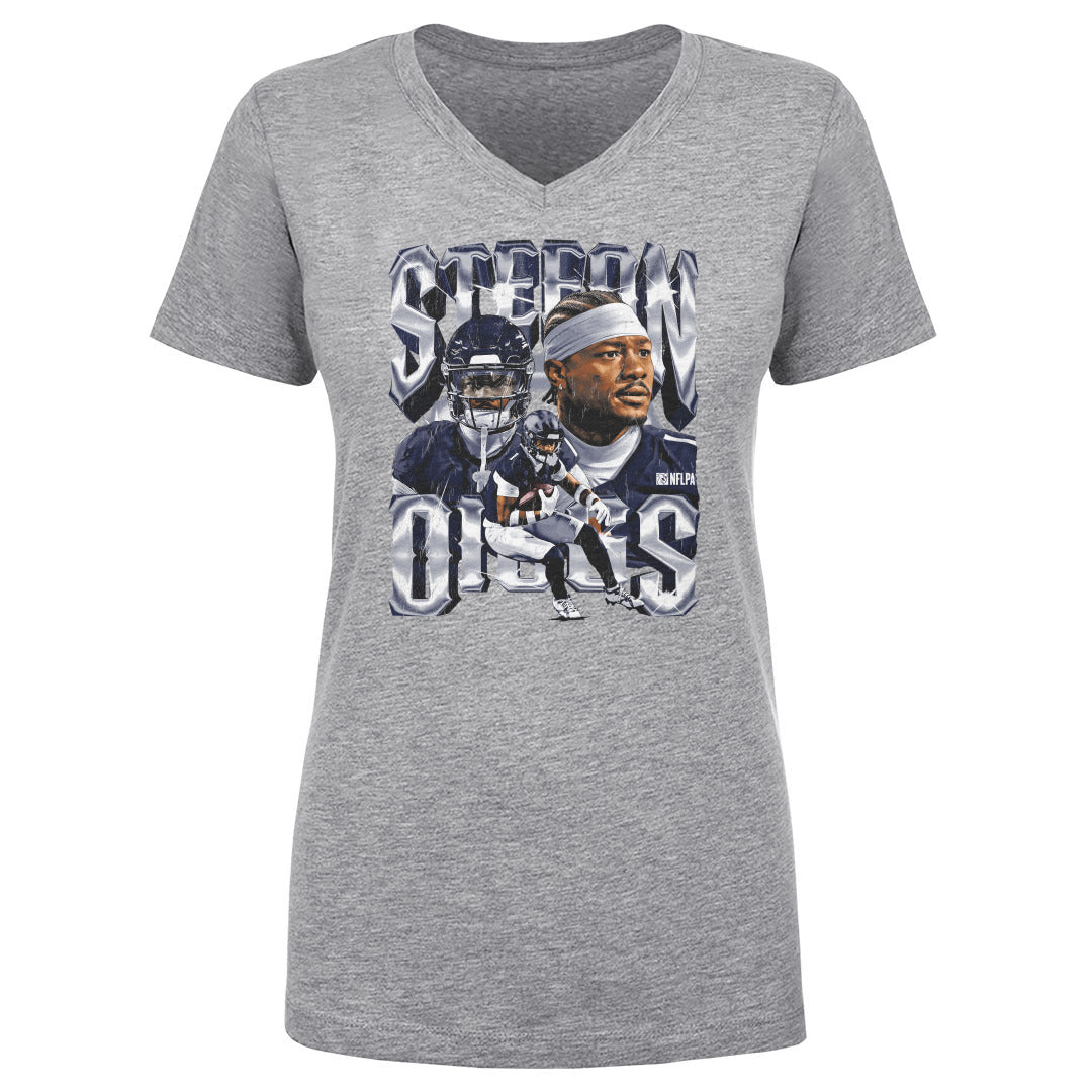Stefon Diggs Women&#39;s V-Neck T-Shirt | 500 LEVEL
