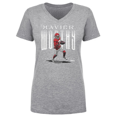 Xavier Worthy Women's V-Neck T-Shirt | 500 LEVEL