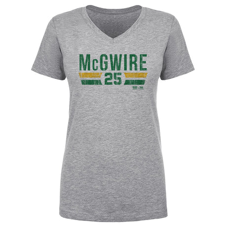 Mark McGwire Women's V-Neck T-Shirt | 500 LEVEL