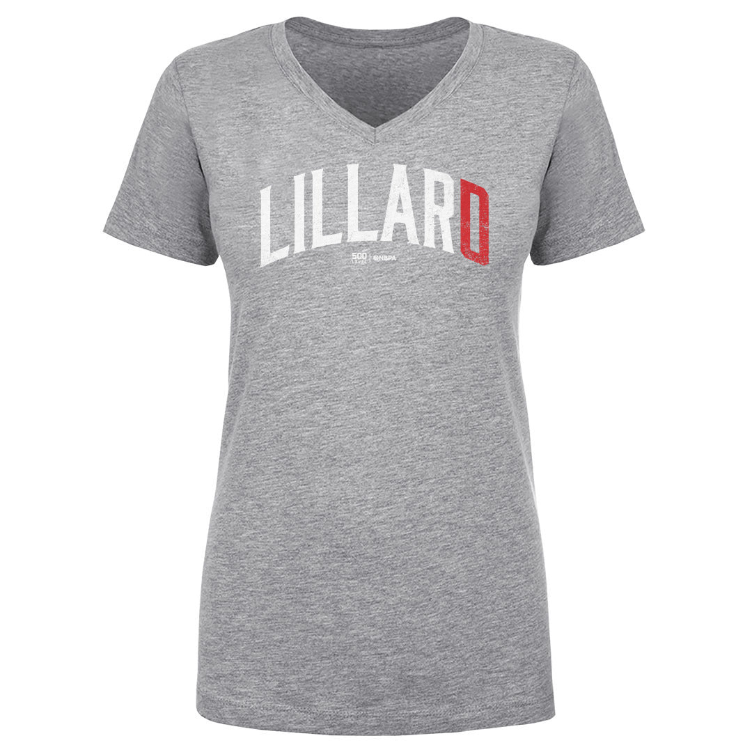 Damian Lillard Women's V-Neck T-Shirt | 500 LEVEL