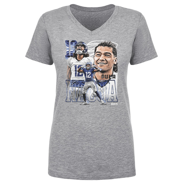 Puka Nacua Women's V-Neck T-Shirt | 500 LEVEL