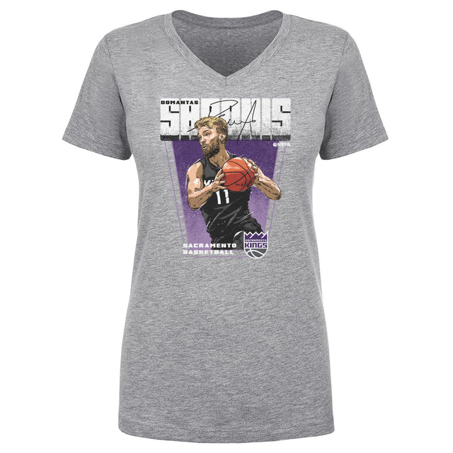 Domantas Sabonis Women's V-Neck T-Shirt | 500 LEVEL