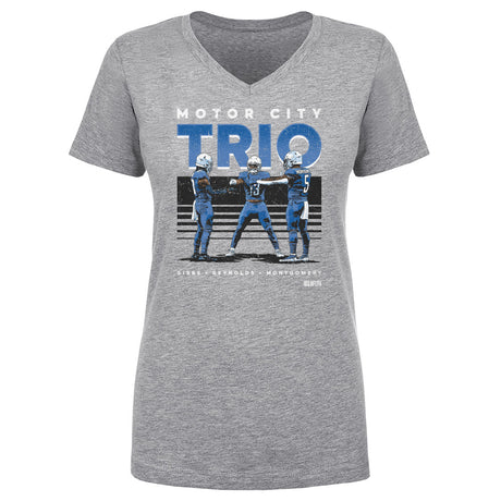 Jahmyr Gibbs Women's V-Neck T-Shirt | 500 LEVEL