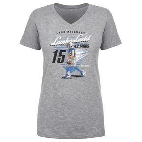Ladd McConkey Women's V-Neck T-Shirt | 500 LEVEL