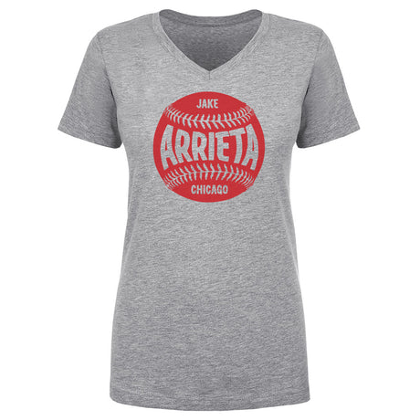 Jake Arrieta Women's V-Neck T-Shirt | 500 LEVEL