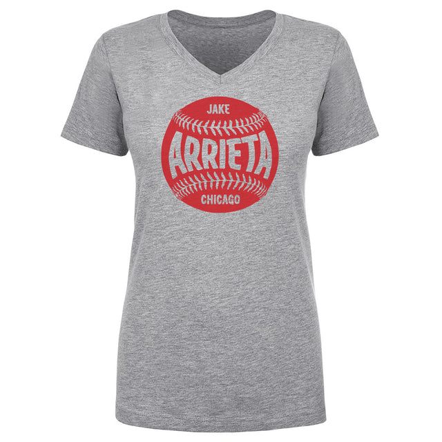 Jake Arrieta Women's V-Neck T-Shirt | 500 LEVEL