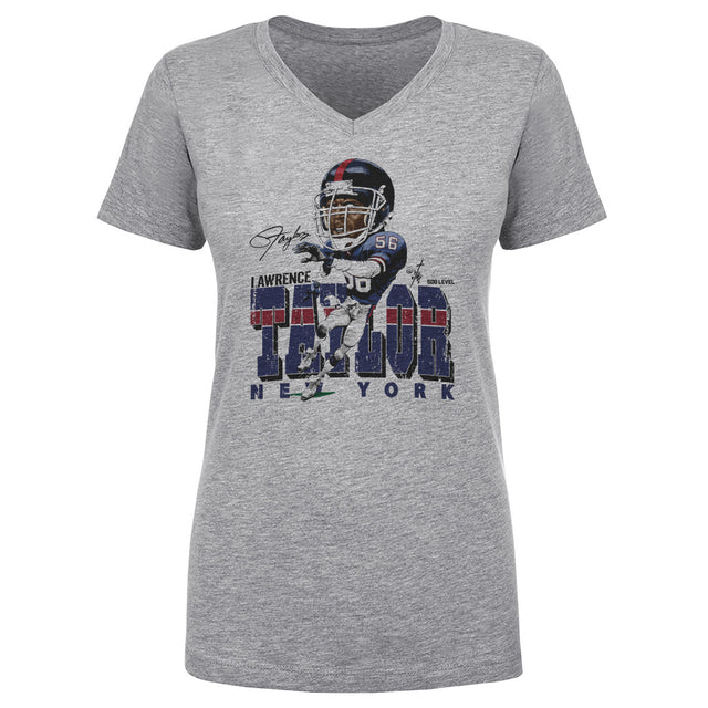 Lawrence Taylor Women's V-Neck T-Shirt | 500 LEVEL