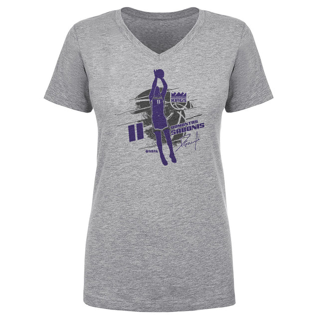 Domantas Sabonis Women's V-Neck T-Shirt | 500 LEVEL