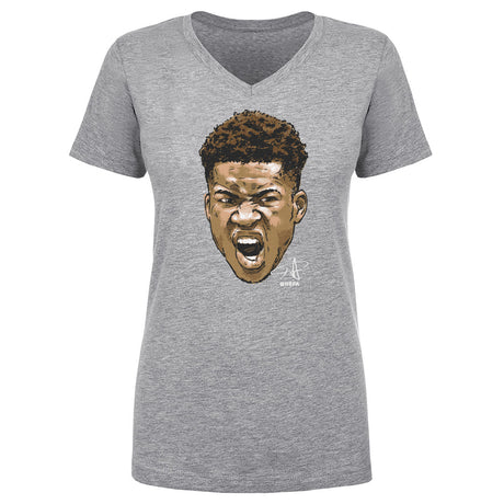 Giannis Antetokounmpo Women's V-Neck T-Shirt | 500 LEVEL