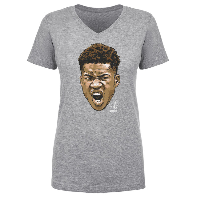 Giannis Antetokounmpo Women's V-Neck T-Shirt | 500 LEVEL