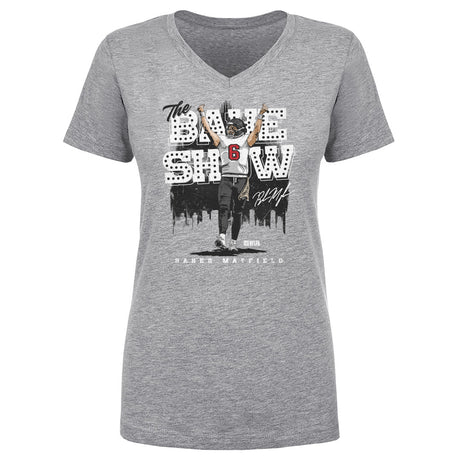 Baker Mayfield Women's V-Neck T-Shirt | 500 LEVEL