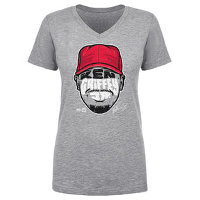Ken Griffey Jr. Women's V-Neck T-Shirt | 500 LEVEL
