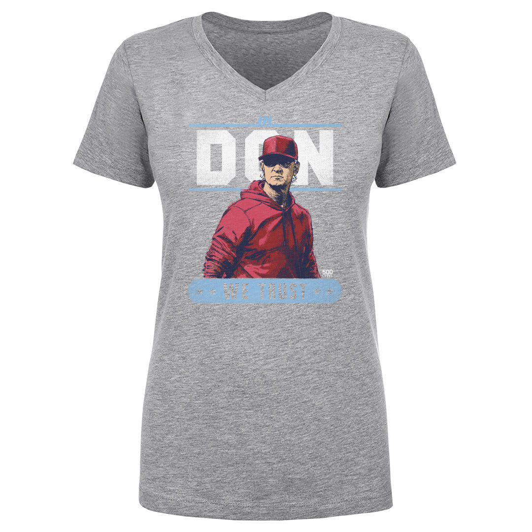 Don Mattingly Women's V-Neck T-Shirt | 500 LEVEL