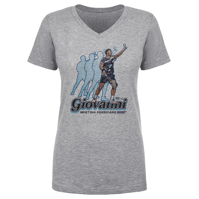 Giovanni Mpetshi Perricard Women's V-Neck T-Shirt | 500 LEVEL