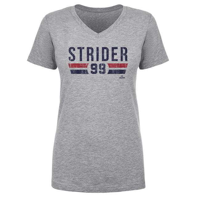 Spencer Strider Women's V-Neck T-Shirt | 500 LEVEL