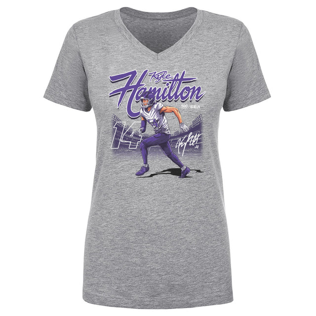 Kyle Hamilton Women's V-Neck T-Shirt | 500 LEVEL
