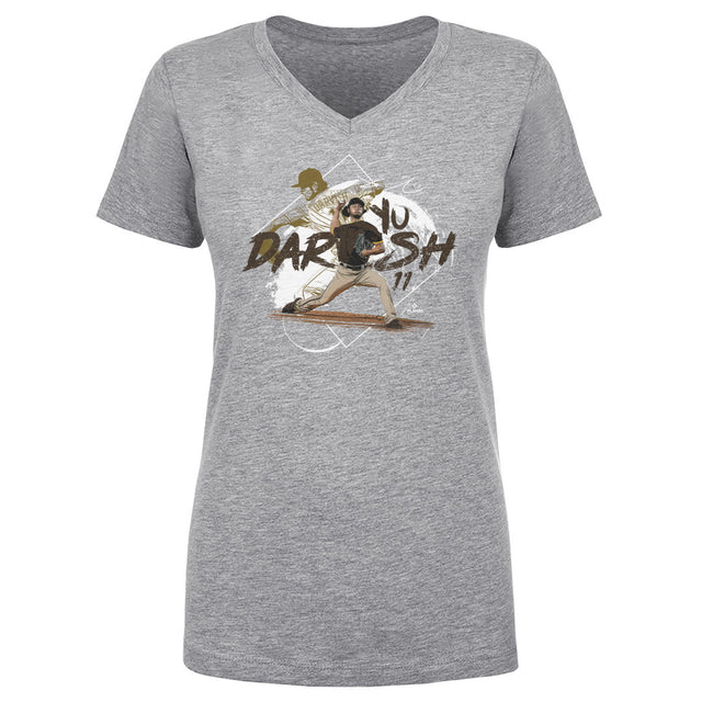 Yu Darvish Women's V-Neck T-Shirt | 500 LEVEL