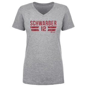Kyle Schwarber Women's V-Neck T-Shirt | 500 LEVEL