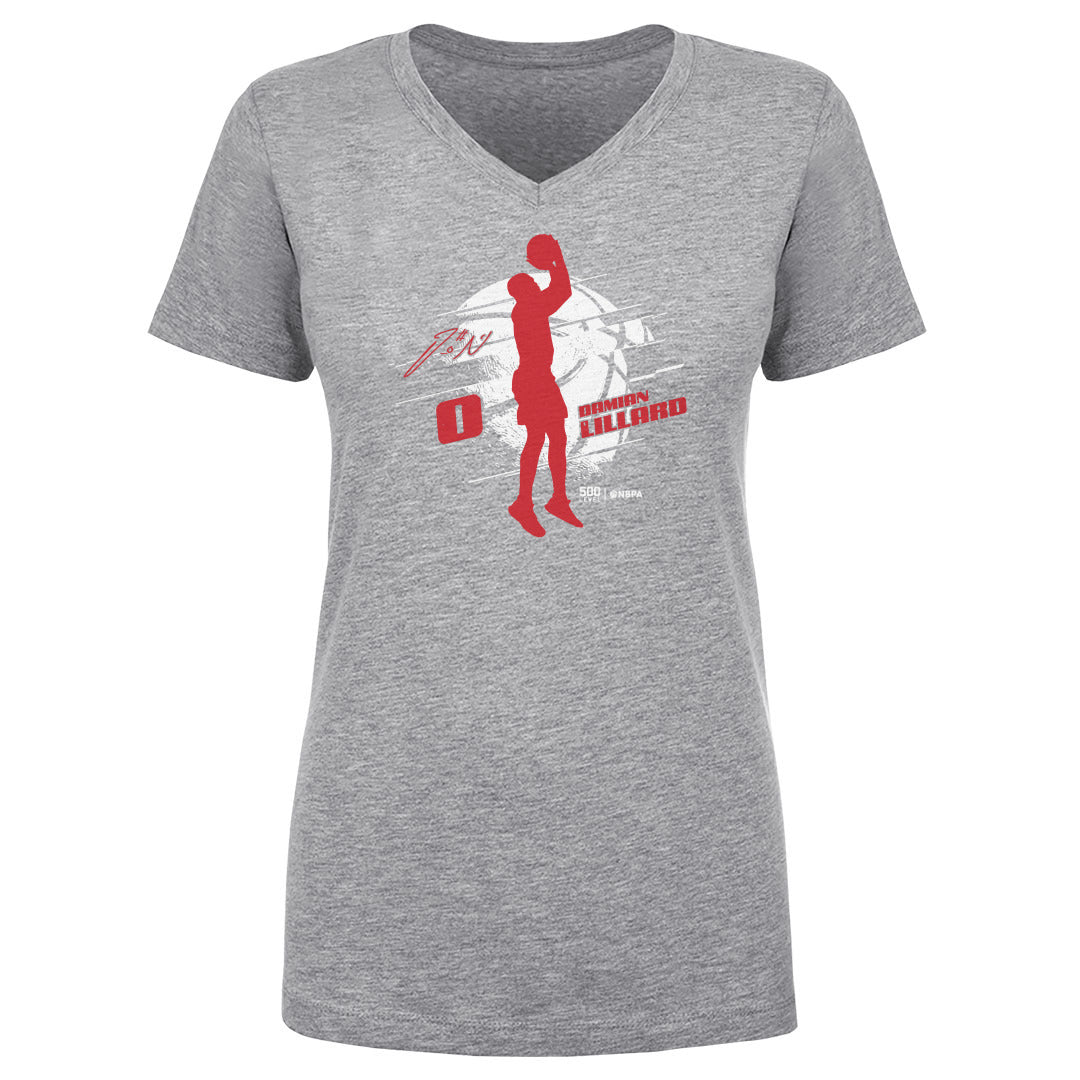 Damian Lillard Women's V-Neck T-Shirt | 500 LEVEL