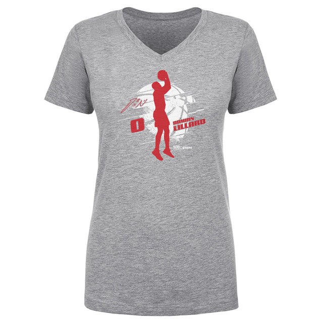 Damian Lillard Women's V-Neck T-Shirt | 500 LEVEL
