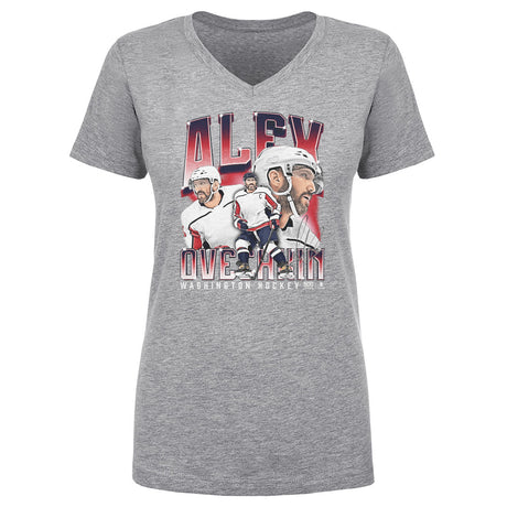 Alex Ovechkin Women's V-Neck T-Shirt | 500 LEVEL