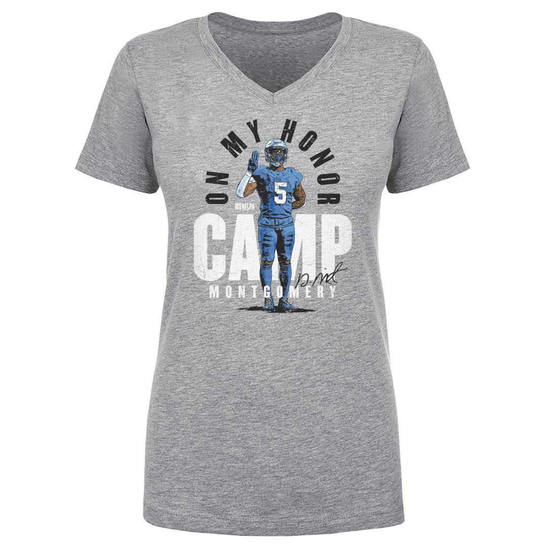 David Montgomery Women's V-Neck T-Shirt | 500 LEVEL