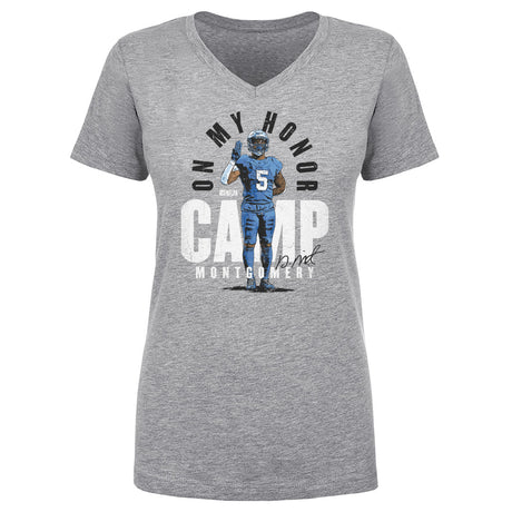 David Montgomery Women's V-Neck T-Shirt | 500 LEVEL