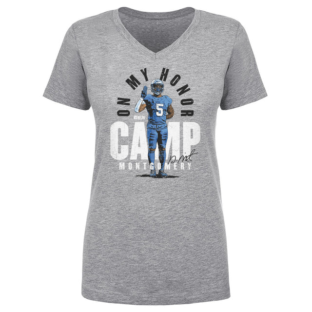 David Montgomery Women's V-Neck T-Shirt | 500 LEVEL