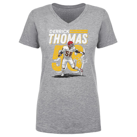 Derrick Thomas Women's V-Neck T-Shirt | 500 LEVEL