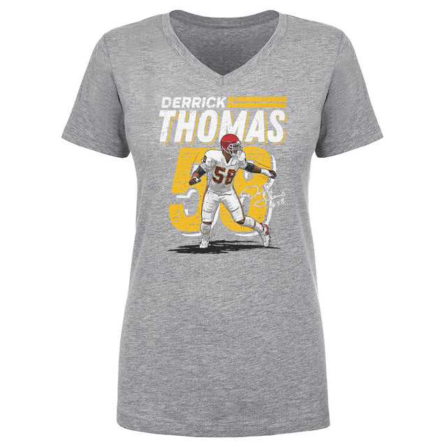 Derrick Thomas Women's V-Neck T-Shirt | 500 LEVEL