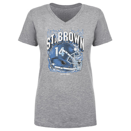 Amon-Ra St. Brown Women's V-Neck T-Shirt | 500 LEVEL
