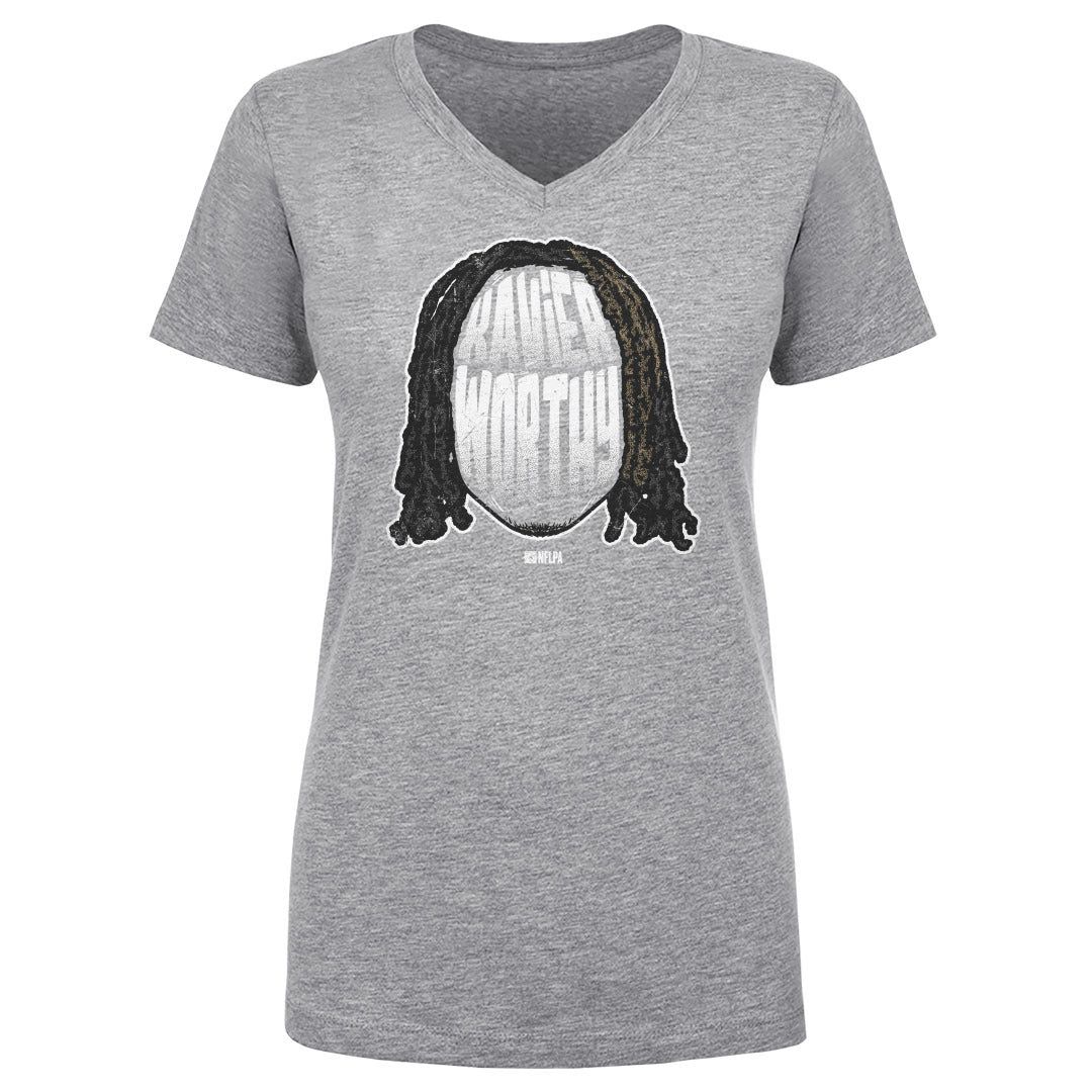Xavier Worthy Women's V-Neck T-Shirt | 500 LEVEL